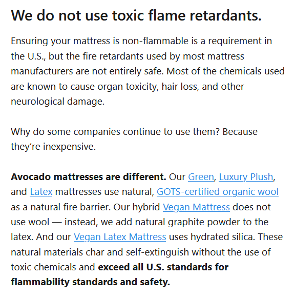 Avocado Flame Retardants