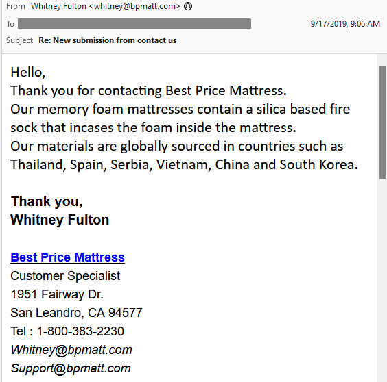 Best Price Mattress Fiberglass Denial 2019 Best Price Mattress Fiberglass Denial 2019