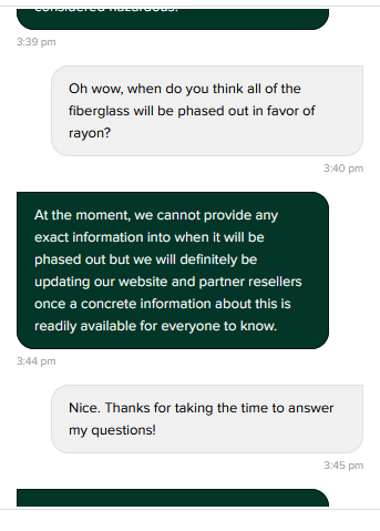 Does Zinus Still Have Fiberglass Yes 2